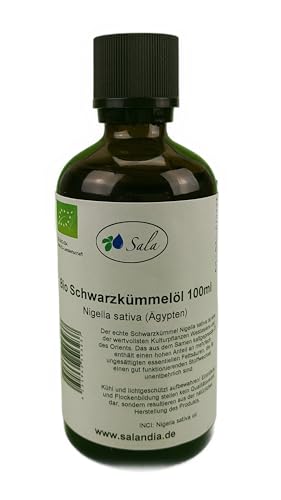 Sala Schwarzkümmelöl kaltgepresst BIO (100 ml Glasflasche) von Sala