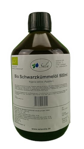 Sala Schwarzkümmelöl kaltgepresst BIO (500 ml Glasflasche) von Sala