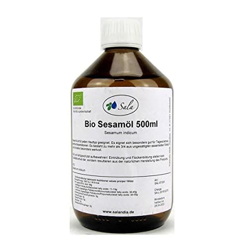 Sala Sesamöl kaltgepresst bio 500 ml Glasflasche von Sala
