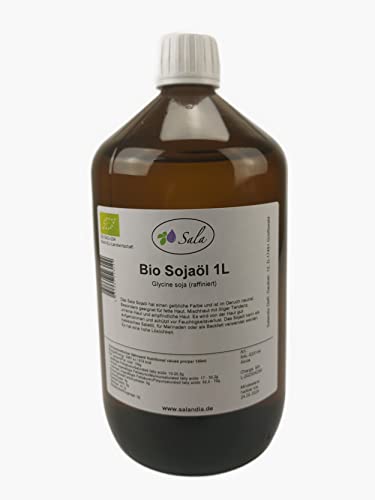 Sala Sojaöl raffiniert BIO 1000 ml (1 L Glasflasche) von Sala
