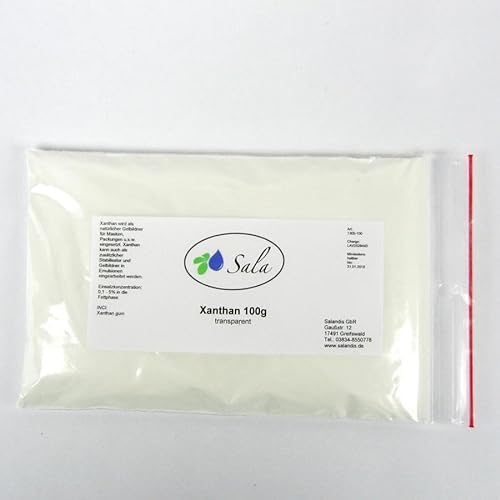 Sala Xanthan Gum Pulver E415 transparent (100 g Beutel) von Sala