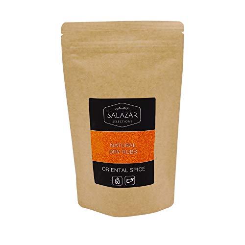 Salazar Oriental Spice | 100g | BBQ Rub Grillgewürz | Marinade für Geflügel, Pute, Hähnchen & Gemüse | Hähnchengewürz | Natural Dry Rub Salazar Oriental Spice | 100g | BBQ Rub Grillgewürz | Marinade für Geflügel, Pute, Hähnchen & Gemüse | Hähnchengewürz | Natural Dry Rub von Salazar