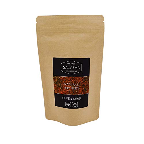 Salazar Seven Seas | 150g | BBQ Rub Grillgewürz | Marinade für Fisch & Gemüse | Natural Dry Rub Salazar Seven Seas | 150g | BBQ Rub Grillgewürz | Marinade für Fisch & Gemüse | Natural Dry Rub von Salazar
