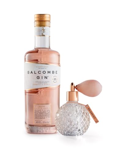 SALCOMBE Gin-Geschenkset Premium-Gin „Rosé Sainte Marie“ (0,5 L, 41,4% Vol.) & „Seamist“ Liquid Garnish (0,1 L, 60% Vol.), in Geschenkbox von Salcombe