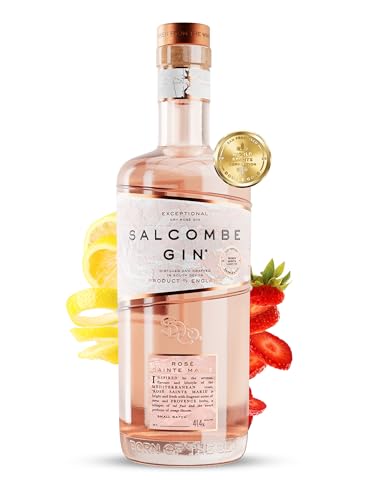 Salcombe Gin Rosé Sainte Marie. Rose Gin ohne Farbstoff aus England. 0,7 L, 41,4% Vol. von Salcombe