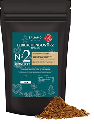 100g Lebkuchengewürz gemahlen, Gewürzkuchen, Weihnachtsgewürz, zum Verfeinern von Kuchen, Muffins, Waffeln. Weihnachten Gewürzmischung | Saliamo von Saliamo