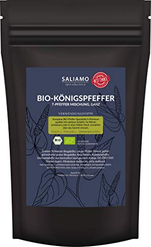 250g BIO Königspfeffer - Sieben Pfeffer Mischung, ganz 250g BIO Königspfeffer - Sieben Pfeffer Mischung, ganz von Saliamo