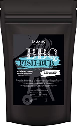 250g Grillfisch Gewürzsalz, BBQ Bratfisch Gewürz, ausgewogene Aromen, auch für Pfannengerichte, Gewürzmischung für Fisch, Fischgewürz | Saliamo von Saliamo