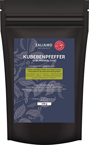 100g Kubeben Pfeffer ganz , Stiel-Pfeffer ganz, Kubebenpfeffer Java Pfefferkörner aus Indonesien | Saliamo von Saliamo