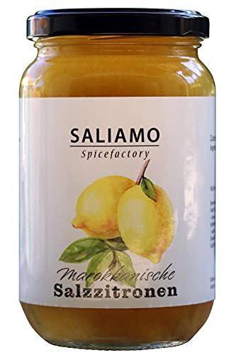 200g Original marokkanische eingelegte ganze Salzzitronen, afrikanische Delikatesse, nordafrikanische Küche, zu Fisch, Hünchen, Fleisch | Saliamo von Saliamo