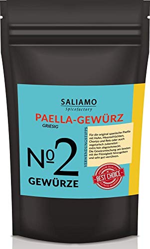 100g Paella-Gewürz, Paella Pfanne, Gewürzmischung, Paella Reispfanne, Paella Kräutermischung, Für Traditionelle Paella | Saliamo von Saliamo