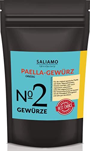 250g Paella-Gewürz, Paella Pfanne, Gewürzmischung, Paella Reispfanne, Paella Kräutermischung, Für Traditionelle Paella | Saliamo von Saliamo