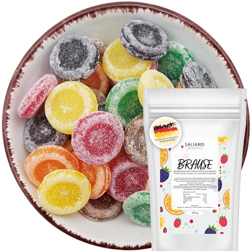 Saliamo | 200g Frucht Bonbons - Brause Bonbon Taler - prickelter Genuss - Retro Fruchtbonbons - Bonbons wie früher - Jahrmarkt Bonbons - Deutsche Manufaktur Saliamo | 200g Frucht Bonbons - Brause Bonbon Taler - prickelter Genuss - Retro Fruchtbonbons - Bonbons wie früher - Jahrmarkt Bonbons - Deutsche Manufaktur von Saliamo