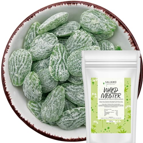 Saliamo | 200g Frucht Bonbons - Waldmeister Geschmack - Retro Fruchtbonbons - Bonbons wie früher - Jahrmarkt Bonbons - Deutsche Manukatur von Saliamo