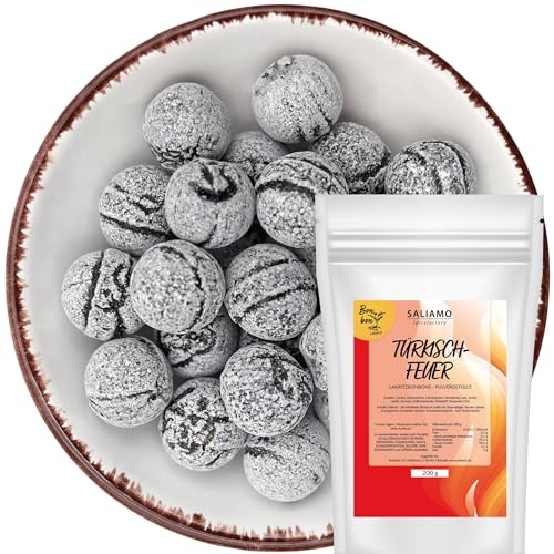 Saliamo | 200g Lakritz Bonbon, Türkisch Feuer Chili Lakritze Bonbons mit Lakritz Geschmack, Retro Süßigkeit - Bonbons wie früher - Jahrmarkt Bonbons - Deutsche Manufaktur Saliamo | 200g Lakritz Bonbon, Türkisch Feuer Chili Lakritze Bonbons mit Lakritz Geschmack, Retro Süßigkeit - Bonbons wie früher - Jahrmarkt Bonbons - Deutsche Manufaktur von Saliamo