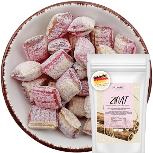 Saliamo | 200g Zimt Bonbons Weihnachten - weihnachtliche winterliche Retro Bonbon - hergestellt in deutscher Manufaktur - ohne Alkohol Saliamo | 200g Zimt Bonbons Weihnachten - weihnachtliche winterliche Retro Bonbon - hergestellt in deutscher Manufaktur - ohne Alkohol von Saliamo