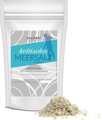 Saliamo | 3000g graues Keltisches Meersalz | handgeschöpft | Meersalz grau aus Frankreich | unraffiniert & ohne künstliche Zusätze | grobes Salz (3000 g) von Saliamo