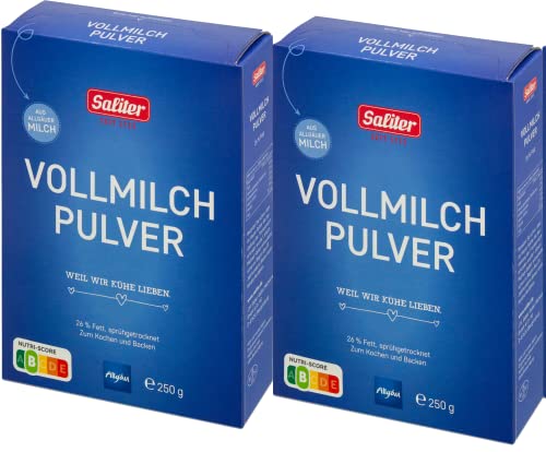 Saliter Alpen-Vollmilchpulver, 2er Pack (2 x 250g) von Saliter