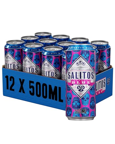 SALITOS BLUE (12 x 0,5l) Dose - Mixgetränk mit dem Geschmack frischer Beeren - 5% Vol. - Perfekt fürs Wochenende oder an einem Abend mit seinen Freunden von Salitos