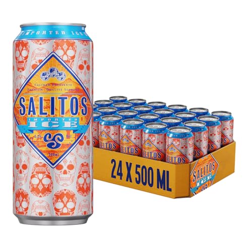 SALITOS ICE, 24 x 0,5l Einweg-Dosen Mischgetränk, Mixgetränk mit spritzigem Lemon-Geschmack, erfrischende Zitrusnote, 5,2 % Vol. – der perfekte Begleiter für chillige Abende mit Freunden von Salitos