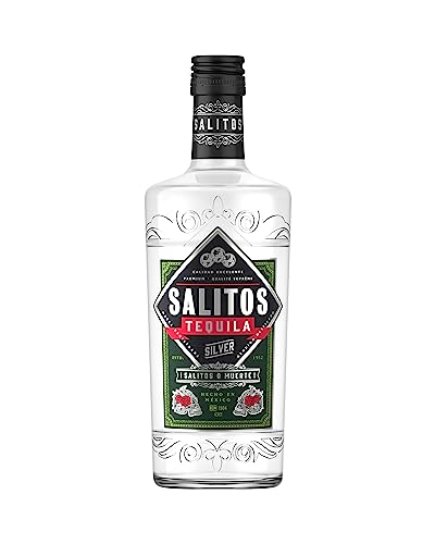 SALITOS Tequila Silver 0,7l - 38% Vol. klarer Premium-Tequila mit milder Süße & leichter Frische - ideal für Shots, Cocktails & Partynächte – Mexikanisches Lebensgefühl in jeder Flasche von Salitos