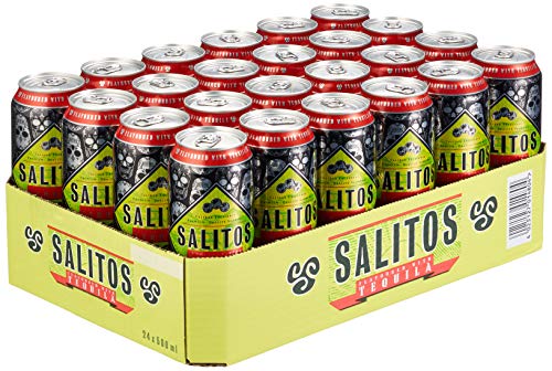 SALITOS Tequila Beer (24 x 0,5l) Dose - Mildes Bier mit dem leichten Hauch von Limette - 5,9% Vol. - Perfekt fürs Wochenende oder einen Abend mit seinen Freunden von SALITOS