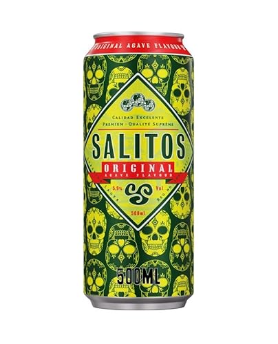 SALITOS Tequila Beer (24 x 0,5l) Dose - Mildes Bier mit dem leichten Hauch von Limette - 5,9% Vol. - Perfekt fürs Wochenende oder einen Abend mit seinen Freunden von Salitos