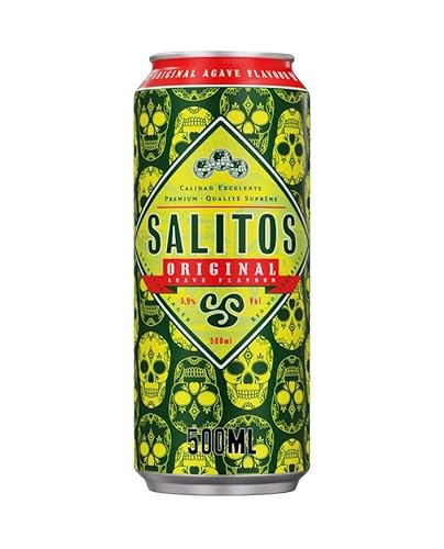 SALITOS Tequila Beer (24 x 0,5l) Dose - Mildes Bier mit dem leichten Hauch von Limette - 5,9% Vol. - Perfekt fürs Wochenende oder einen Abend mit seinen Freunden von Salitos