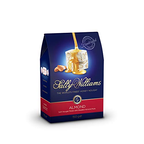 Sally Williams, Premium Soft Honey Nougat Geschenkbox – handgefertigte Nougats mit gerösteten Mandelnüssen – 150 g Packung mit 10 Stück von Sally Williams