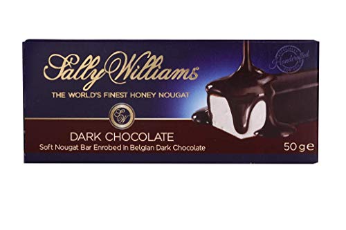 Sally Williams Finest Handmade Soft Nougat Bars - Enrobed Dark Chocolate 50g (Pack of 12) von Sally Williams