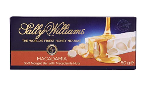 Sally Williams Finest Handmade Soft Nougat Bars - Roasted Macadamia 50g (Pack of 12) von Sally Williams