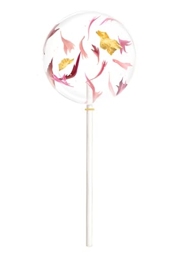 Blütenlollis mit verschiedenen echten Blüten und Blattgold - 4er Set - Salonbuck (Exotic Crush) von Salon Buck