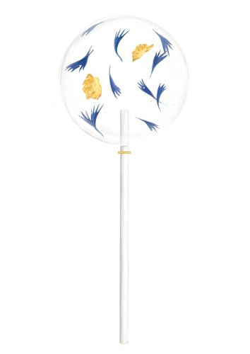 Blütenlollis mit verschiedenen echten Blüten und Blattgold - 4er Set - Salonbuck (Lady Luise) von Salon Buck