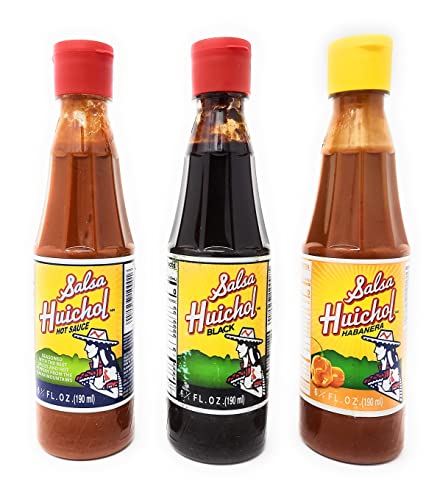SALSA HUICHOL Variety Pack (3 Stück) Heiß, Habanera und Negra von Salsa Huichol