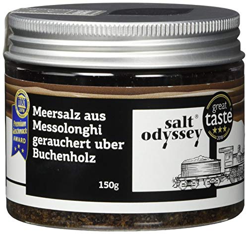 Salt Odyssey Geräuchertes Meersalz 150 g, 2er Pack von Salt Odyssey