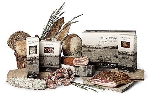 Geschenkboxen "Un assaggio per scoprire" Lebensmittel und Weinkörbe, Ideen für Weihnachtsgeschenkkörbe von Salumi Pasini