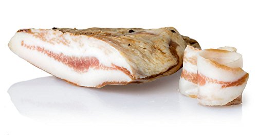 Guanciale Speck italienisch 1.3kg Salumi Pasini® | Italienisches Schweinefleisch Guanciale Schinken | Guanciale Italien für klassische Gerichte von Salumi Pasini