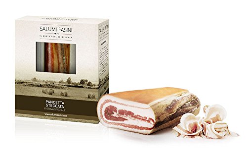 Pancetta Steccata Salumi Pasini® | Haus-Speck | Italienisches Schweinefleisch | Nach Familientradition in Holz geformt | 1.25 Kg von Salumi Pasini