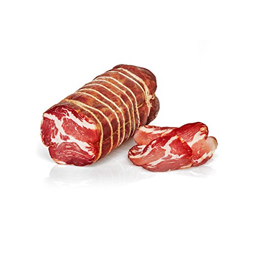 Capocollo piccante Salumi Pasini® | Würzige | Gereifte Kopfnackenwurst mit Chili | Ganzes Stück | 1,3 kg Capocollo piccante Salumi Pasini® | Würzige | Gereifte Kopfnackenwurst mit Chili | Ganzes Stück | 1,3 kg von Salumi Pasini