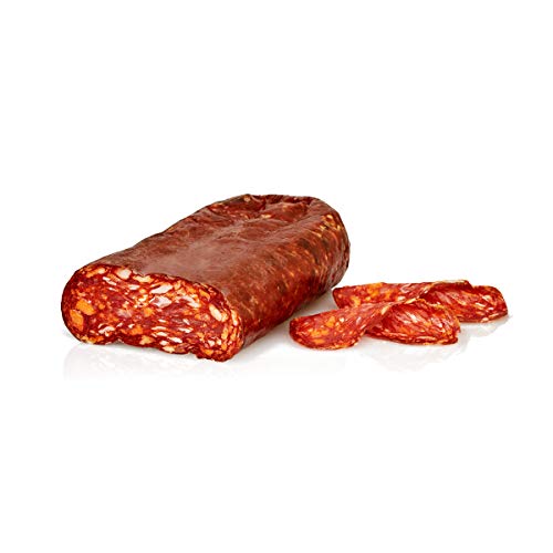 Spianata Piccante Calabrese Salumi Pasini® Pikante flache Rohwurst aus Kalabrien | Hälfte | 900 g | Würziger Geschmack | Für Aperitifs von Salumi Pasini