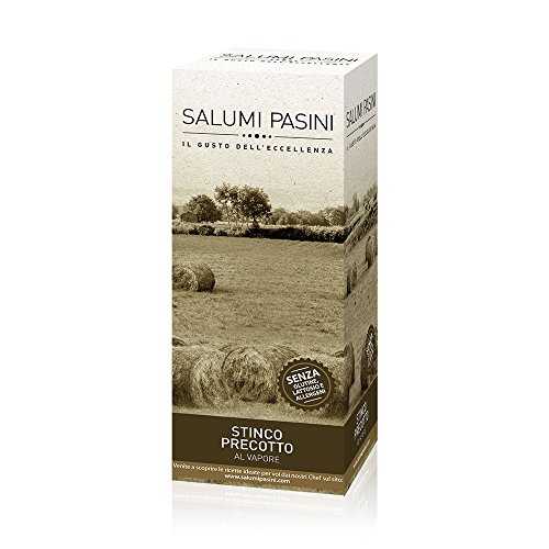 Stinco, Vorgekochte gedämpfte Haxe, konserviert in Dose, Salumi Pasini, 700g Stinco, Vorgekochte gedämpfte Haxe, konserviert in Dose, Salumi Pasini, 700g von Salumi Pasini