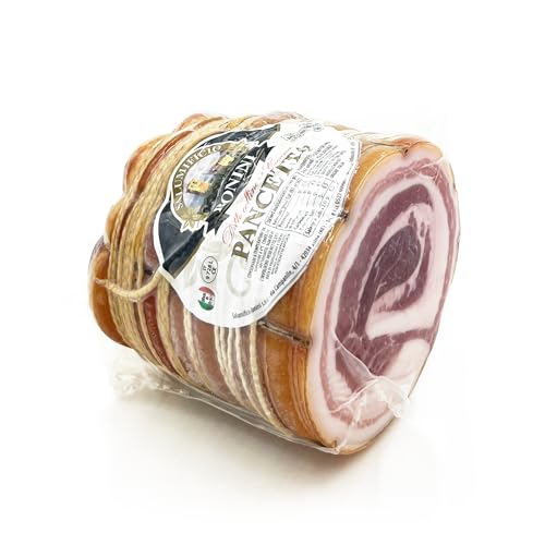 Ganzes Stück – 1,0 gr - Gewürztes Schweinefleisch PANCETTA – Tuquam Salumificio Bonini – Direkt aus Italien von Salumificio Bonini