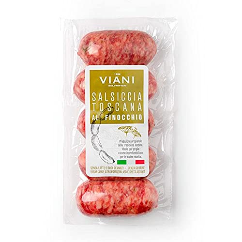 Original frische italienische Salsiccia Toskana al finocchio mit Fenchel 300gr Original frische italienische Salsiccia Toskana al finocchio mit Fenchel 300gr von Salumificio Viani
