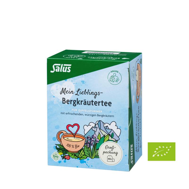 Bergkräuter-Tee 40 Filterbeutel - Wohltuender Kräutertee mit 11 erlesenen Bergkräutern - vegan - Salus von Salus