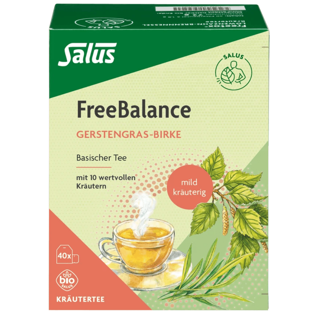 Bio FreeBalance Gerstengras-Birke Tee, 40 stk. Bio FreeBalance Gerstengras-Birke Tee, 40 stk. von Salus