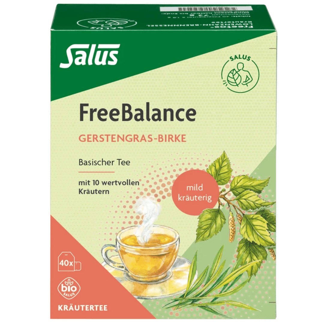 Bio FreeBalance Gerstengras-Birke Tee, 40 stk. von Salus