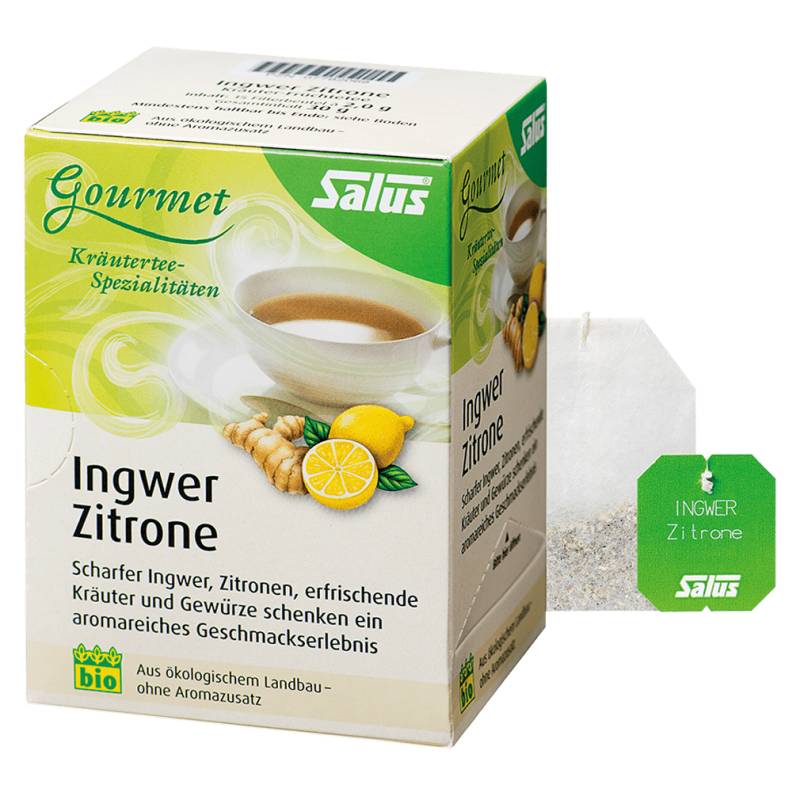 Bio Ingwer Zitrone Tee MHD 30.11.24 von Salus