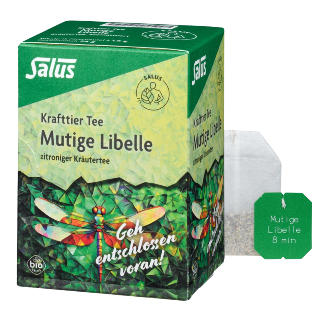Bio Mutige Libelle Krafttier Tee Bio Mutige Libelle Krafttier Tee von Salus