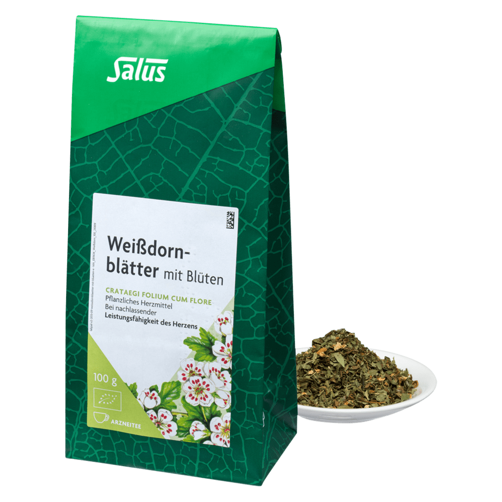 Bio Weißdornblätter mit Blüten Bio Weißdornblätter mit Blüten von Salus
