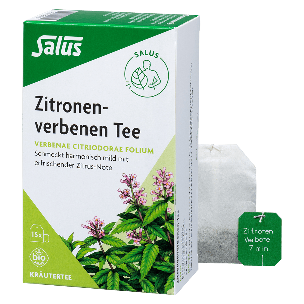 Bio Zitronenverbene Tee, 15 Teebeutel MHD 30.08.2023 von Salus